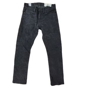 RGT Rogue Territory SK Skinny Signature Six Pocket Selvedge Jeans Size 29 Black